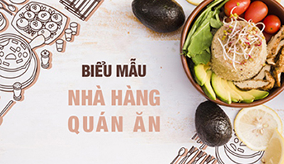 Hoàn thiện bộ nhận diện thương hiệu cho nhà hàng, quán ăn với biểu mẫu